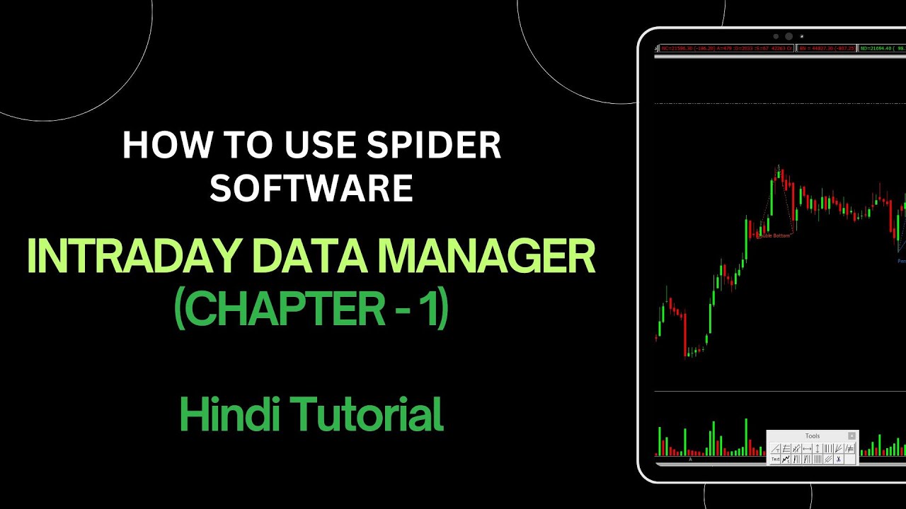 INTRADAY DATA MANAGER | SPIDER SOFTWARE | HOW TO USE SPIDER SOFTWARE | CHAPTER - 1 | HINDI
