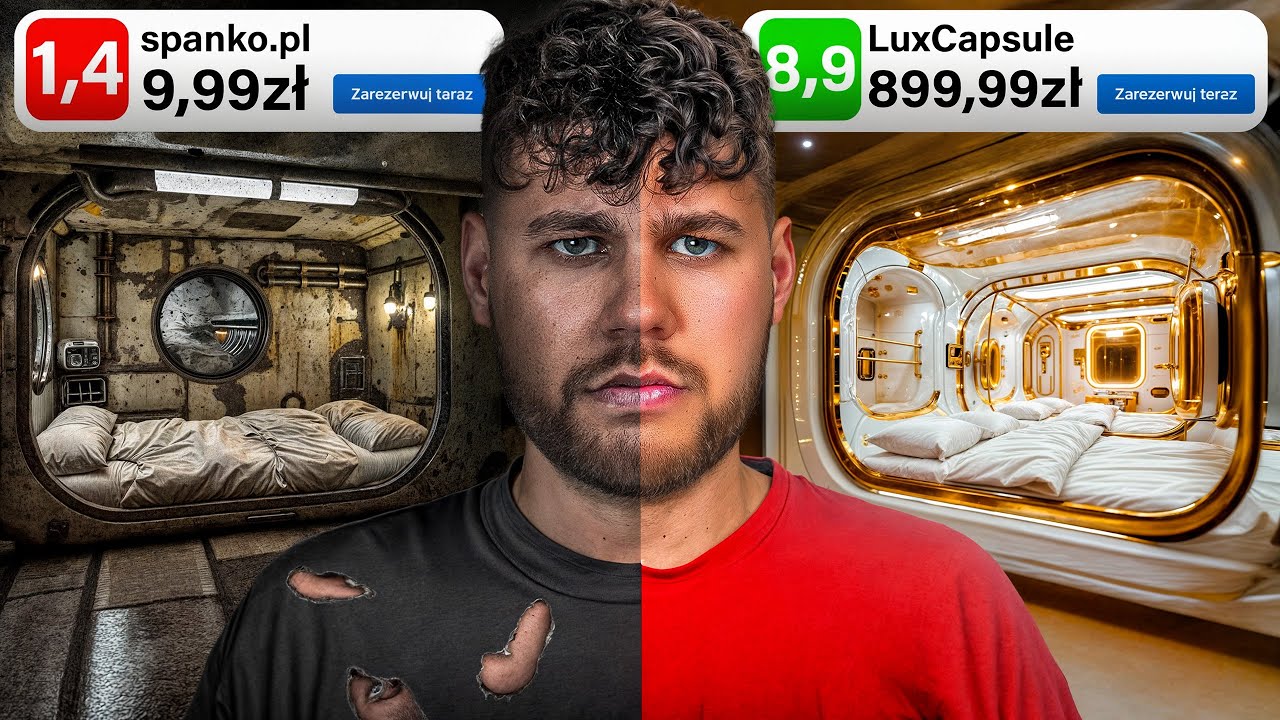 NAJTAŃSZY vs NAJDROŻSZY HOTEL KAPSUŁOWY!