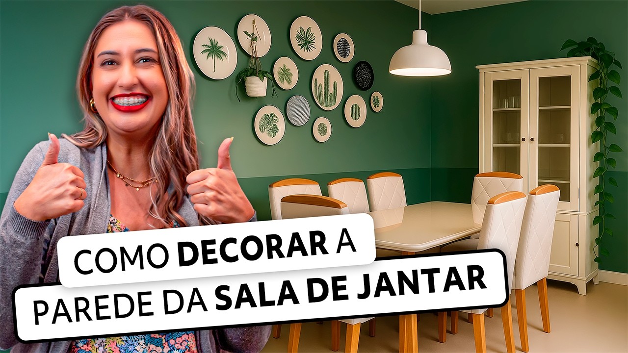 como Decorar a PAREDE da Sala de Jantar 🪑