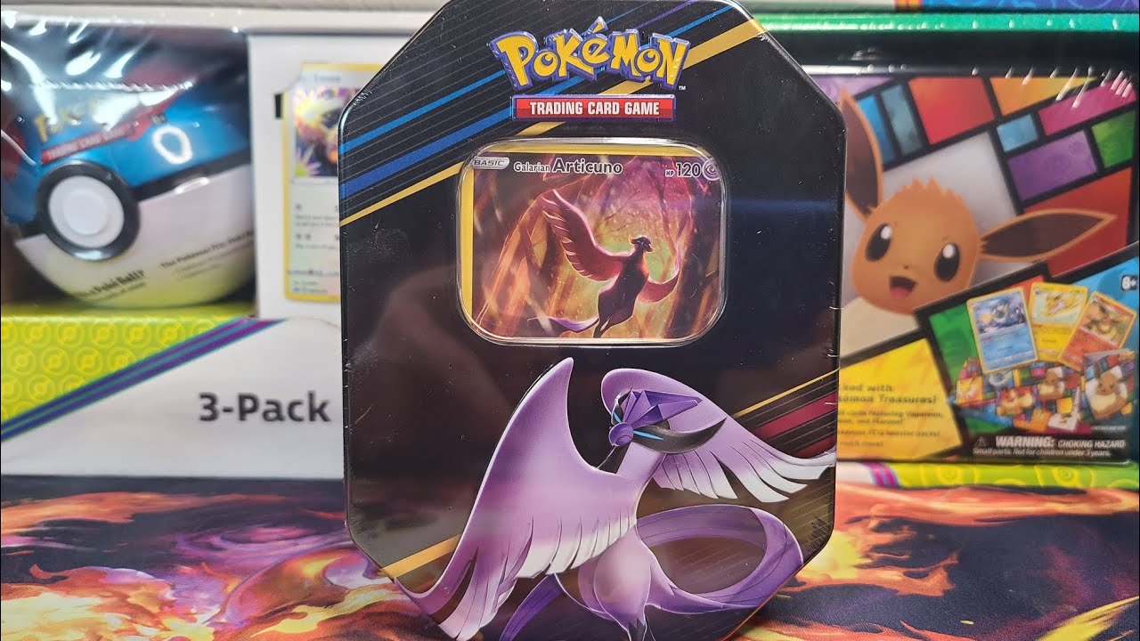 Crown Zenith Galarian Articuno Tin Opening (EU 4-Pack Version)