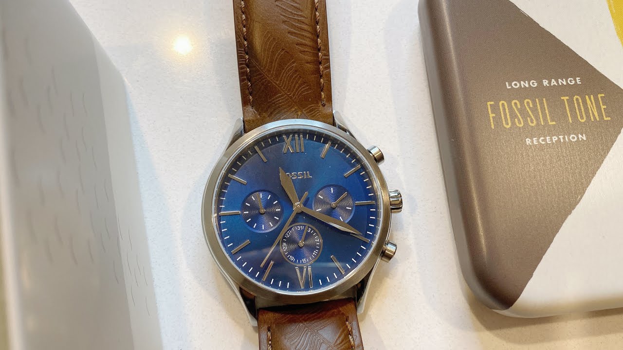 Fossil Watch Unboxing and Closeup~  Fenmore Multifunction Brown Leather Men Watch - Great Gift Item