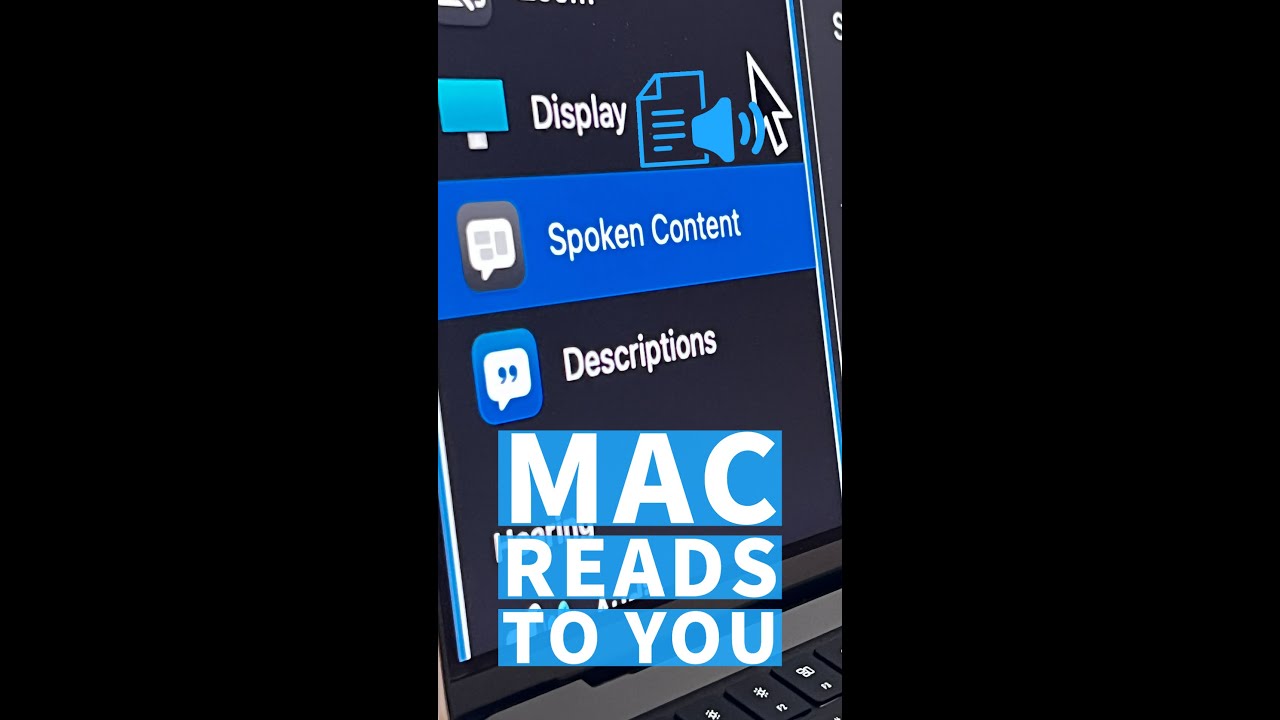 Spoken Content on macOS | Mac can read your contents to you!