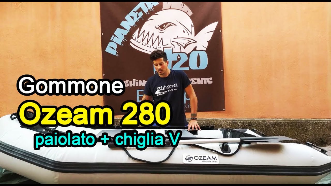 Tender GOMMONE da pesca OZEAM 280 paiolato e chiglia V, 2,80 metri. Betackle nautica.