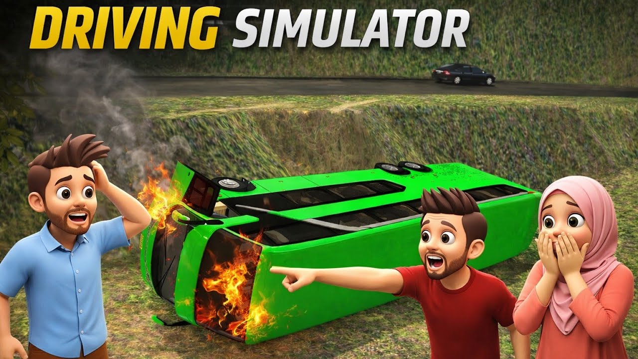 BUSSID Season 2 – Part 83 😨 | Risky Shortcut Through Hills Gone Wrong💥 Couch bus simulator India 🌲