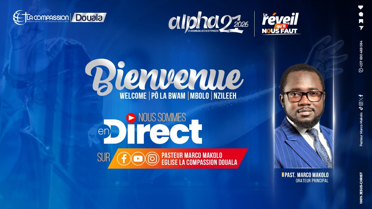 COMME AU JOUR DE LA PENTECÔTE 🔥 ALPHA 21 ( JOUR 19) -  PST MARCO MAKOLO