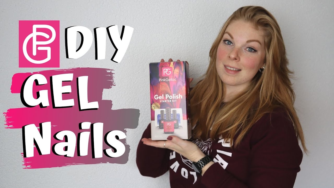 How I do my NAILS at home | PINK GELLAC [Review]