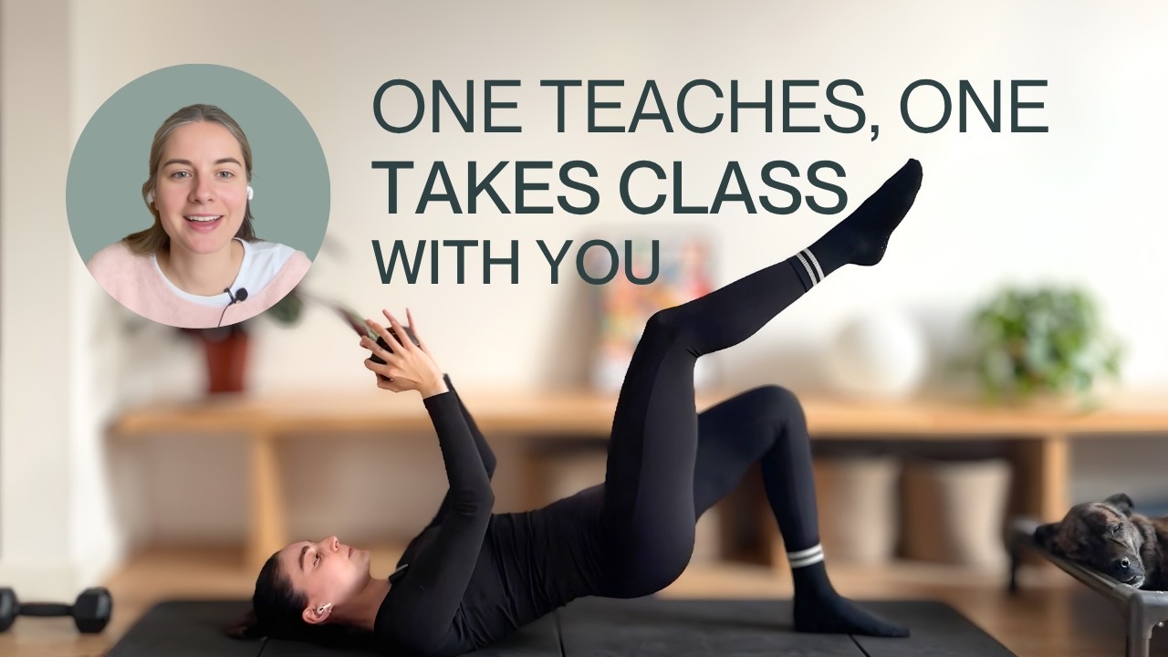 30-Min Hard Full-Body Pilates Cardio with Dumbbells | Claire Lost Her Wallet