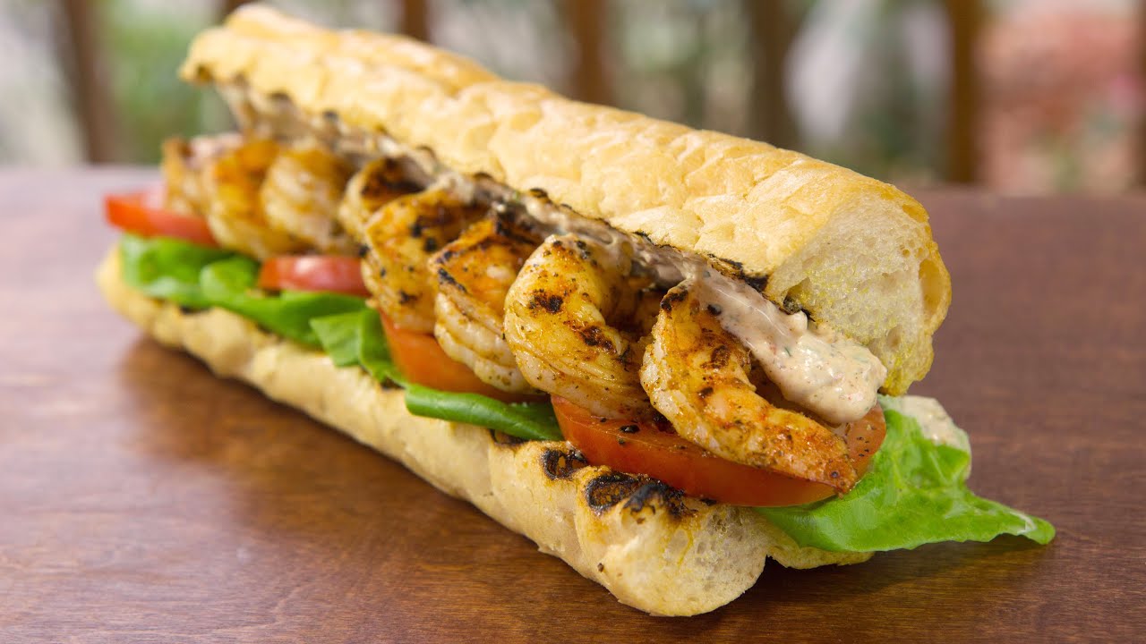 New Orleans Grilled Shrimp Po Boy Recipe - On a Lynx Gas Grill - BBQGuys.com