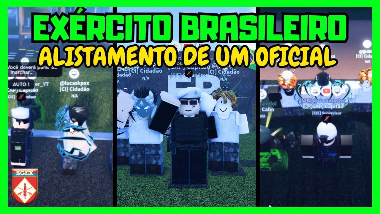 Roblox | RECRUTAMENTO DE UM OFICIAL no EXÉRCITO BRASILEIRO! (E.B do TEVEZ)