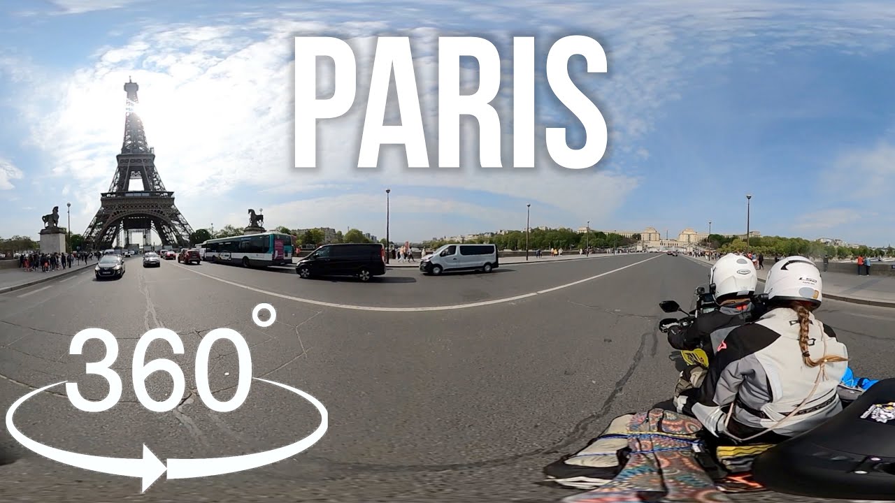 Paris 360° | Motorcycle Ride in the Centre of Paris 🇫🇷
