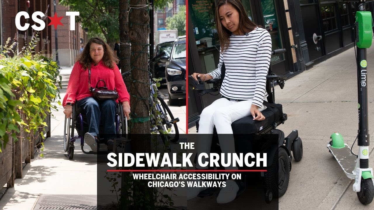 Chicago's cluttered sidewalks present challenges for wheelchair accessibility