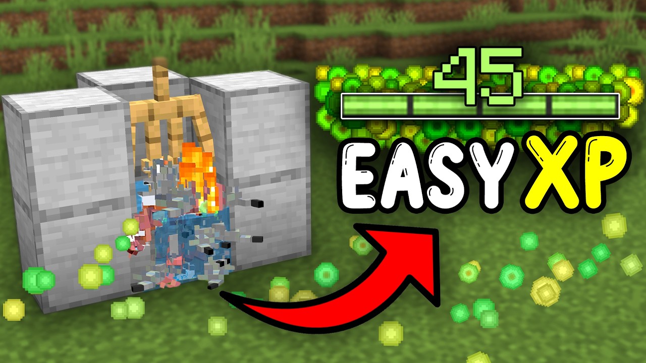 NEW EASIEST XP FARM Minecraft Bedrock 1.21/26.2+!