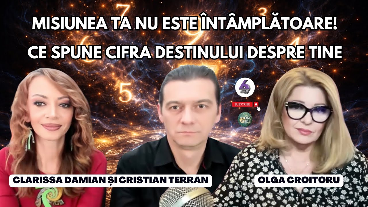 MISIUNEA TA NU ESTE ÎNTÂMPLĂTOARE! CE SPUNE CIFRA DESTINULUI DESPRE TINE - CU CRISTIAN ȘI CLARISSA