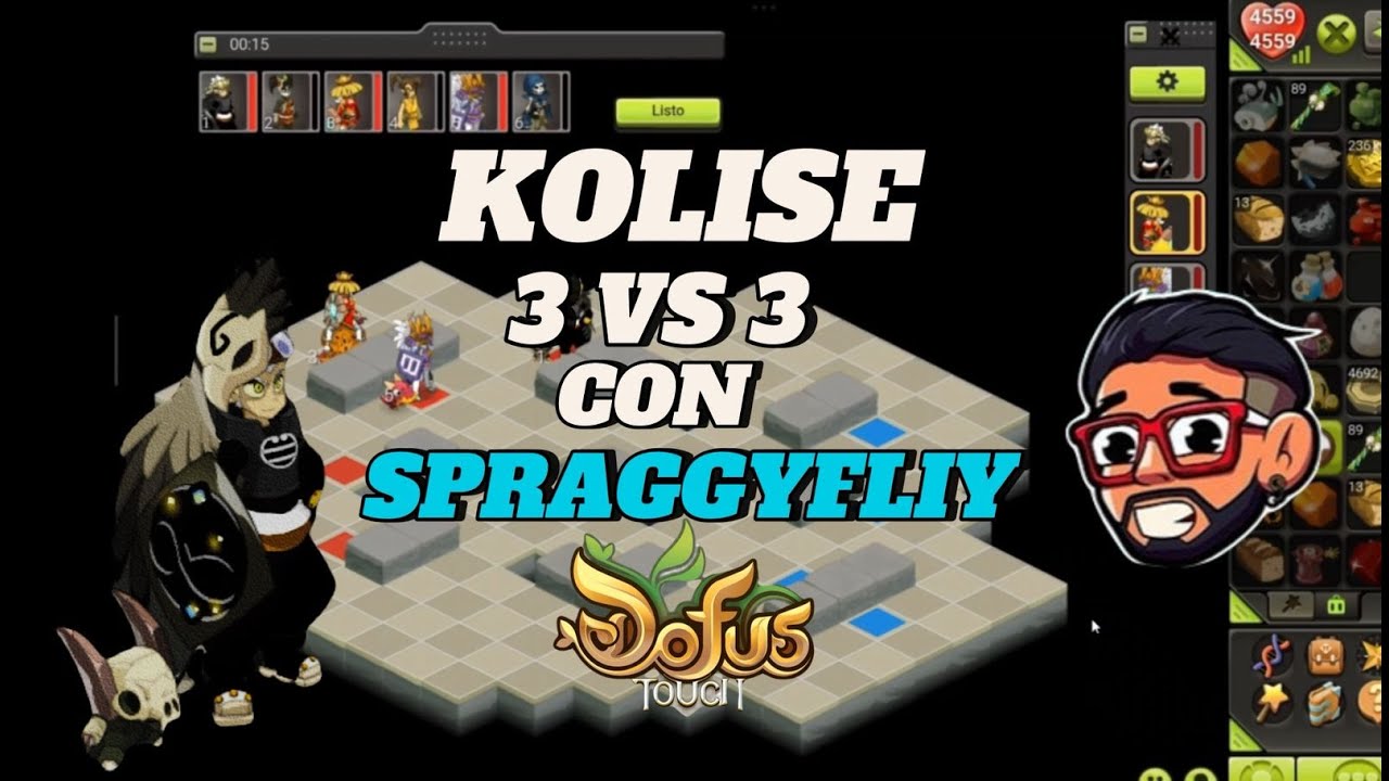 KOLISEO  3 VS 3 CON  EL  MEJOR  YOUTUBER  DE DOFUS TOUCH spraggyfly  PANDA, TYMADOR  Y STEAMER 🔥