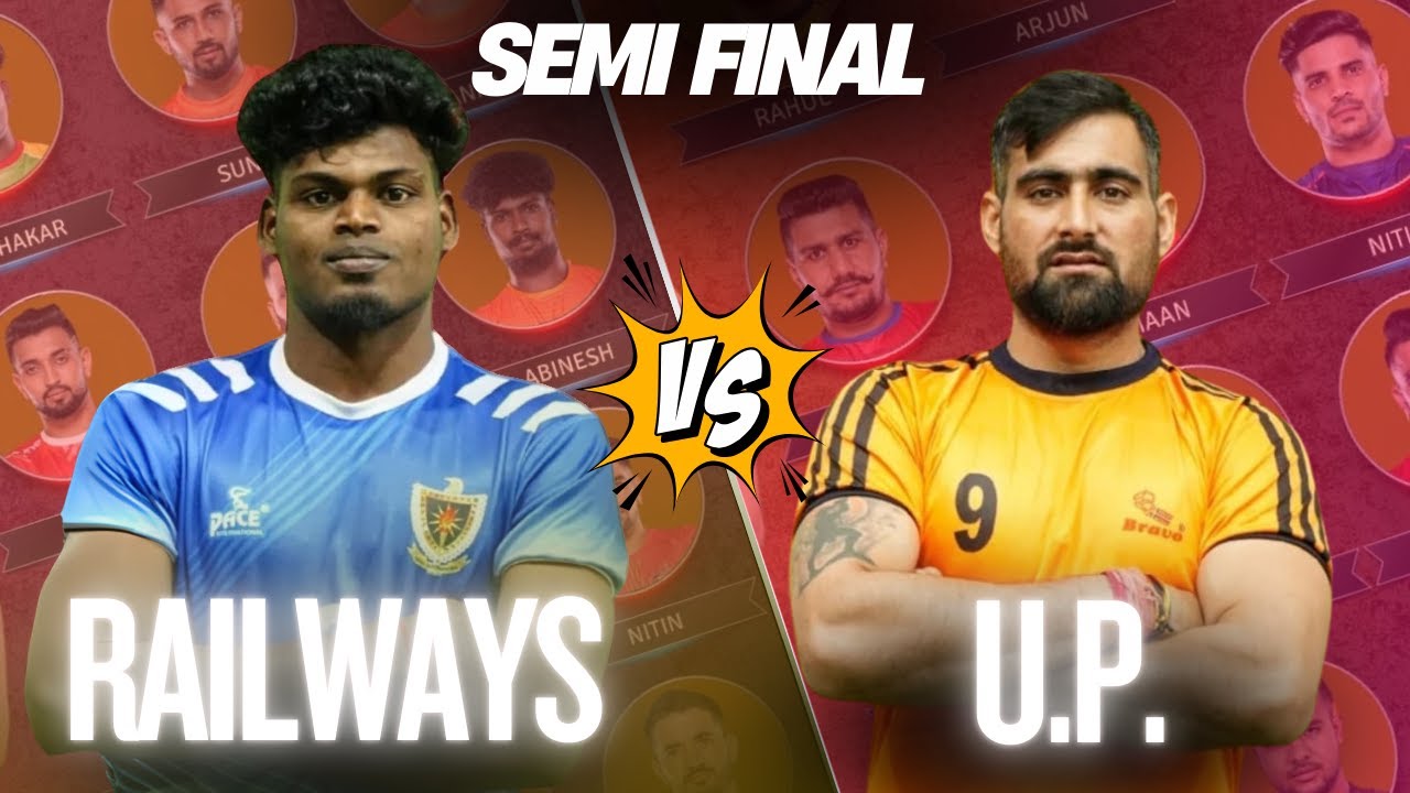 Railways vs U.P SEMI FINAL Kabaddi Match, 71st Senior National Kabaddi Championship | ADT Sports