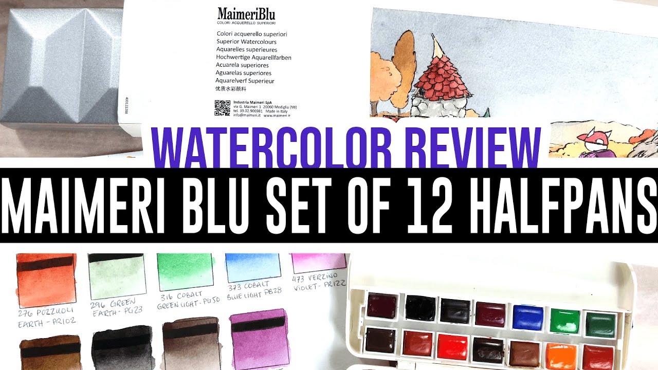 Review & Demo - MaimeriBlu set of 12 half-pans 🎨