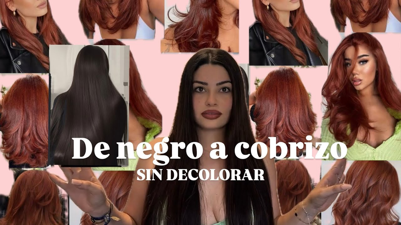 DE NEGRO A COBRIZO!🏠👩🏻‍🦰 Sin decoloración y sin maltratar tu pelo | TINTES, RUTINA Y TIPS 📝#cobrizo