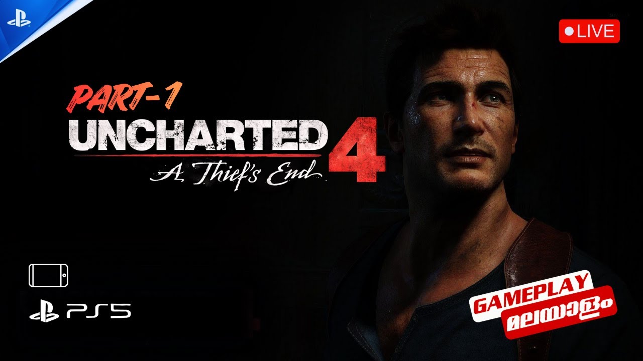🔴Uncharted 4: A Thief's End | Live Gameplay - PART 1| മലയാളം | @viviansgaming24