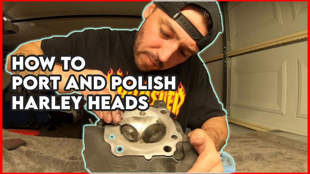 HOW TO PORT AND POLISH HARLEY HEADS🔥⛽🤘☃️
