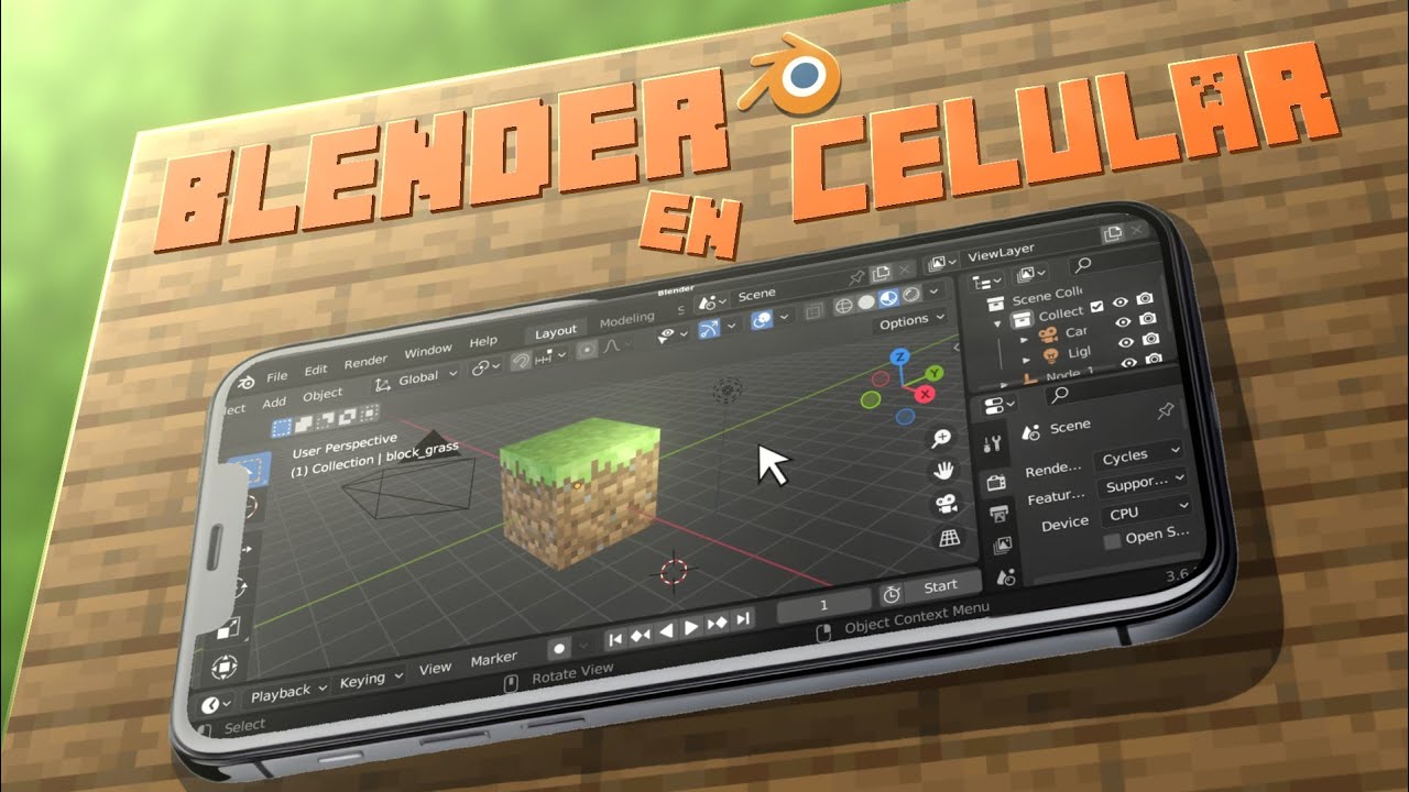 Usa Blender En Tu Celular Y Renderiza En Alta Calidad RÁPIDO! 💥