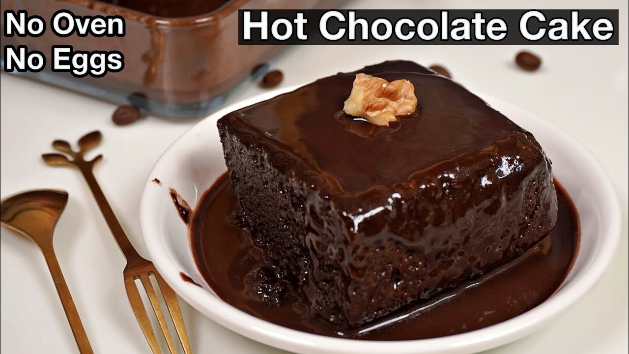 Eggless Melt In Your Mouth Chocolate Cake - Quick Hot Chocolate Cake | Cake Without Oven