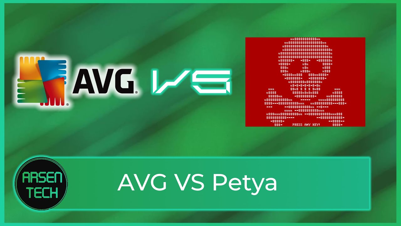 AVG Antivirus VS The Petya.exe Ransomware | Antivirus Test