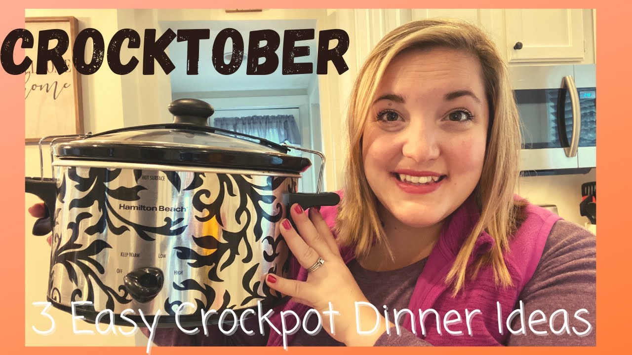 Crocktober: 3 Easy Dinner Meal Ideas // Crockpot Recipes