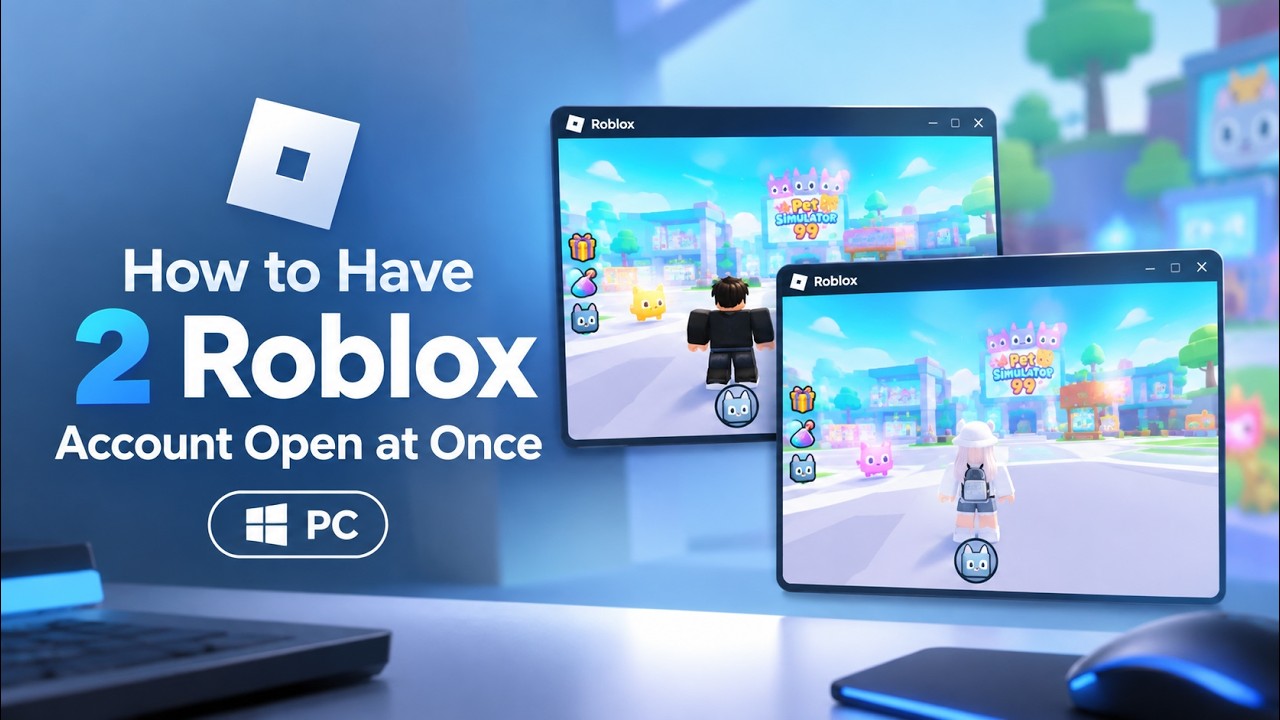 How to Run Multiple Roblox Accounts at Once PC - Multi Roblox Account Manager at the Same Time