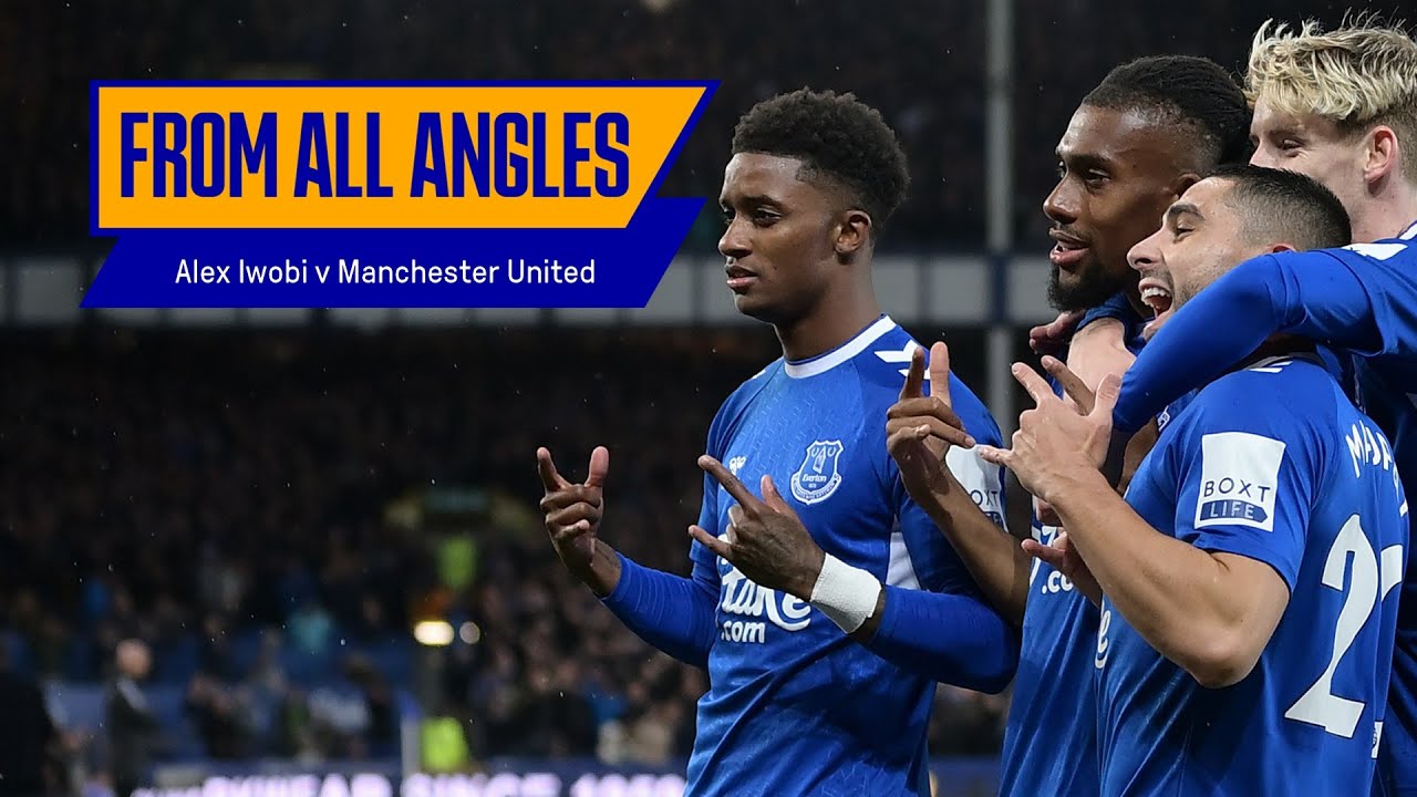 FROM ALL ANGLES: ALEX IWOBI SCORES EVERTON'S 1,500TH PREMIER LEAGUE GOAL!