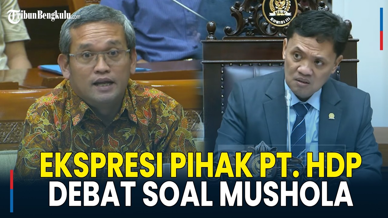 Melotot! Raut Wajah Perwakilan PT HDP Debat Panas Dengan Ketua Komisi III Bahas Mushola di Bekasi
