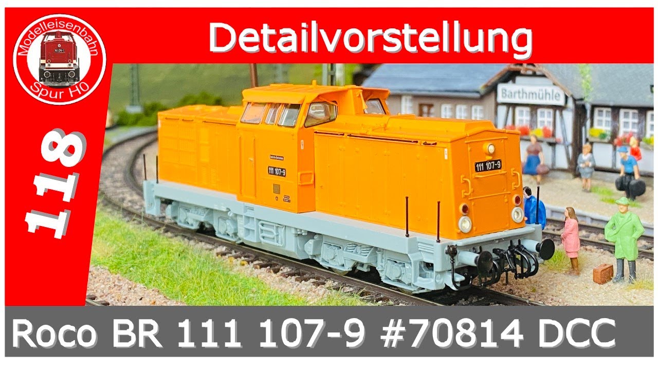 Roco BR 111 107-9 #70814 DR Epoche IV Sound Rangierlok Präsentation
