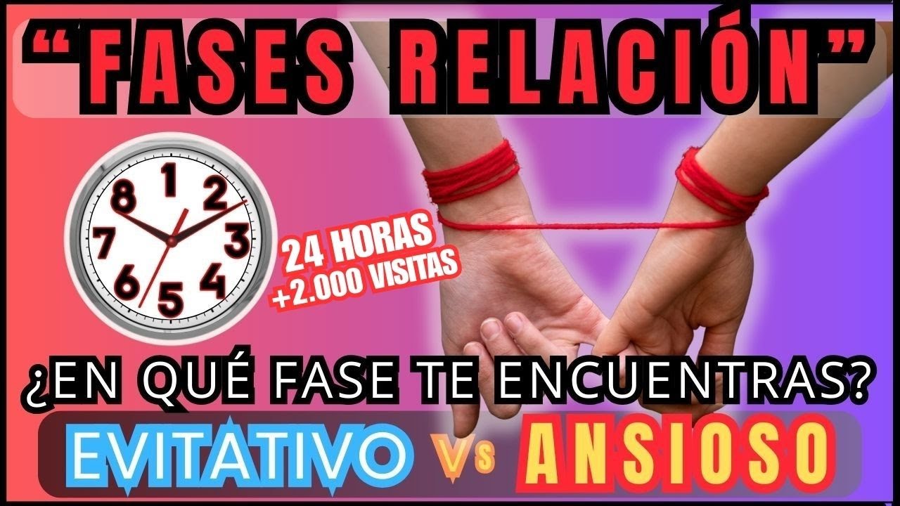 Las 8 fases del ciclo Evitativo y el Ansioso: Tiempo y dinámica de la relación. #apegoevitativo
