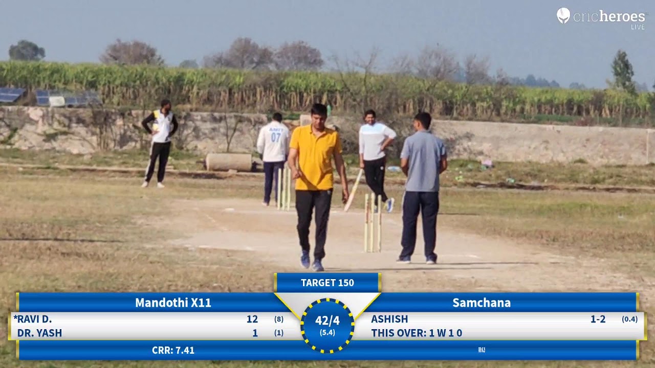 Samchana vs Mandothi X11 live cricket match | Gawalison cricket tournament  live - Gawalison Cricke