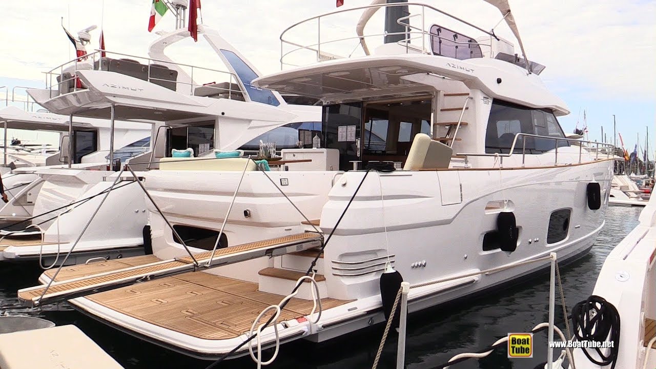 2019 Azimut Magellano 53 Luxury Yacht - Deck and Interior Walkaround - 2018 Cannes Yachting Festival