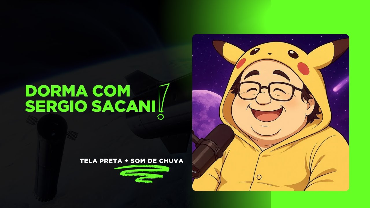 +4 HORAS DE SERGIO SACANI PARA DORMIR COM TELA PRETA + SOM DE CHUVA