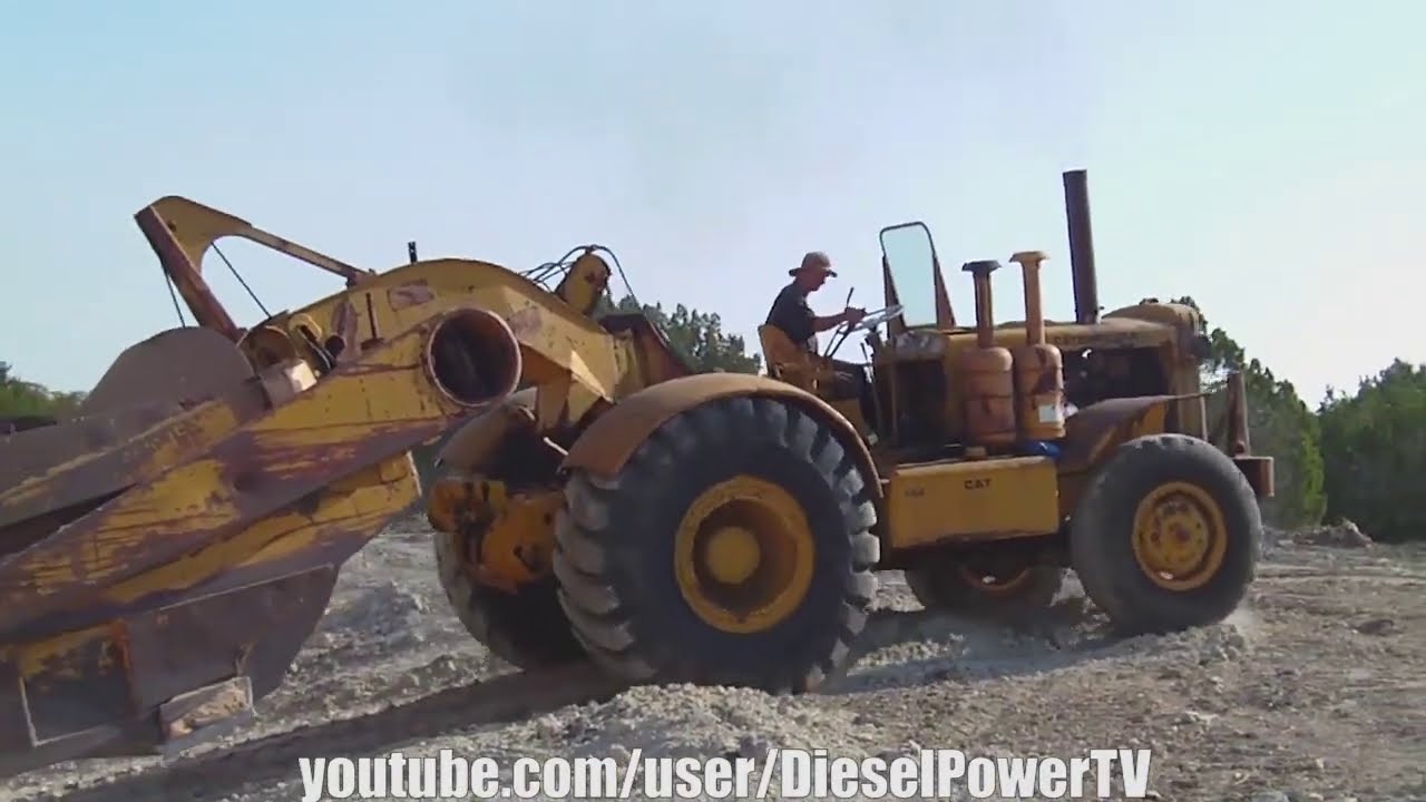 CAT DW20 SCRAPER DIRT WORK!!!