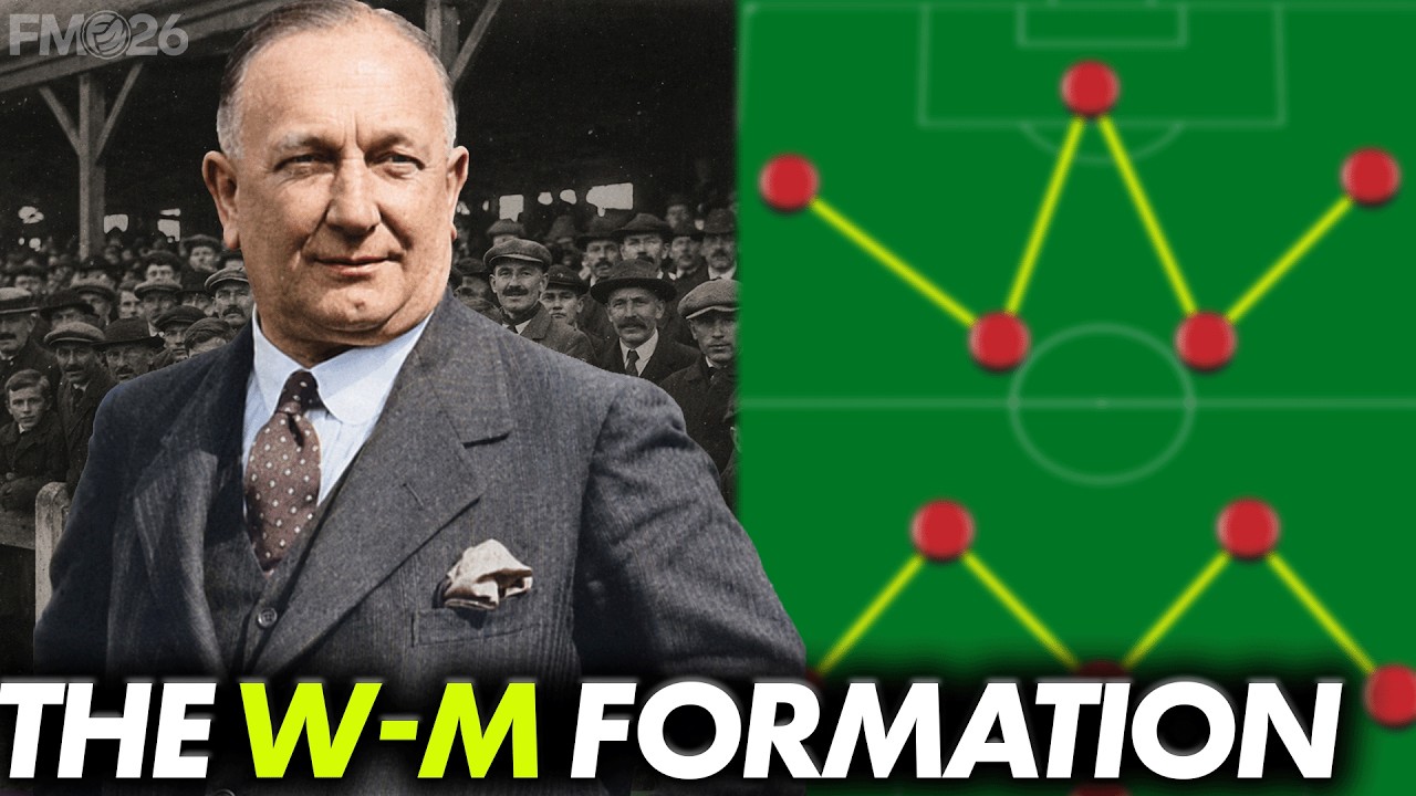 Тактическая схема &laquo;W-M&raquo; Герберта Чепмена: разбор | Football Manager 2026