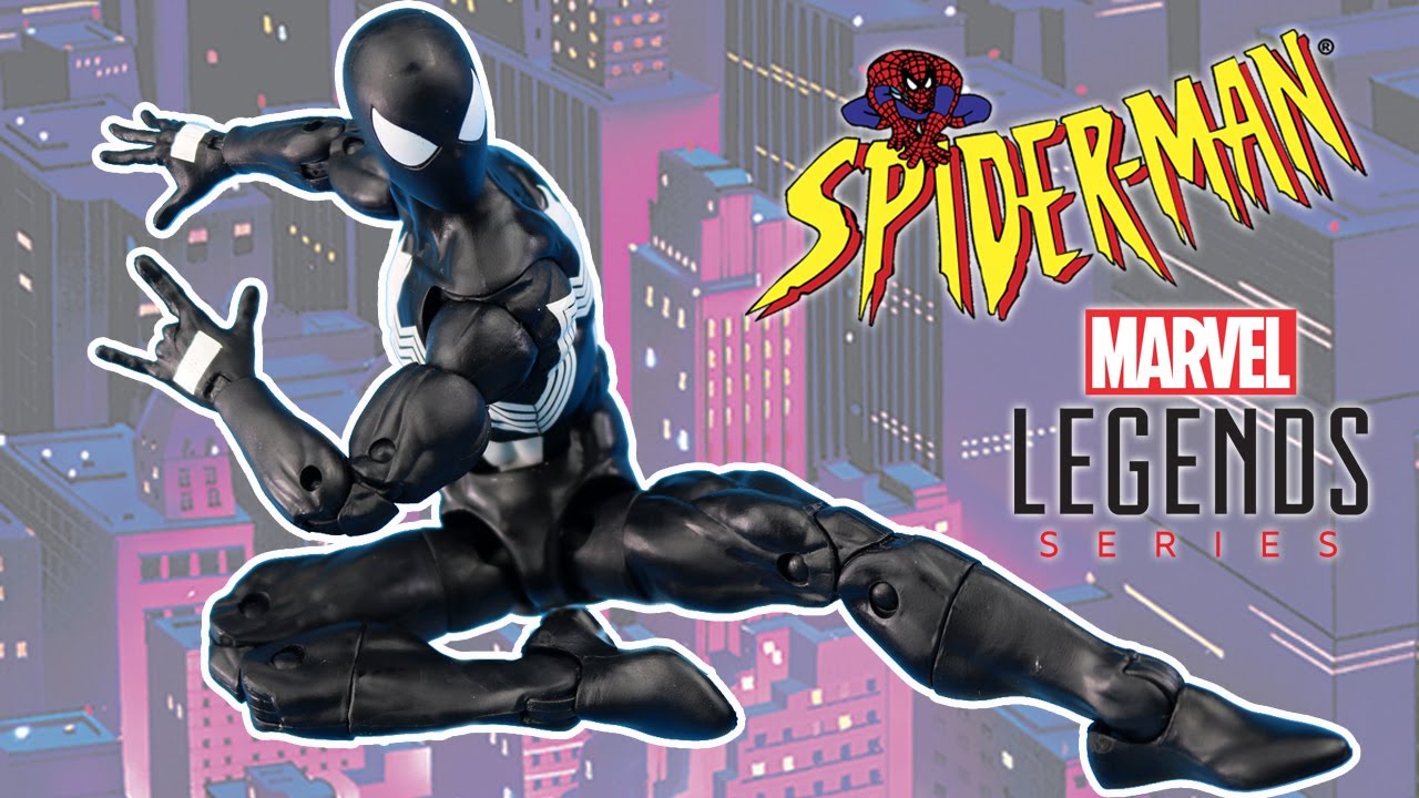 Marvel Legends HOMEM ARANHA SIMBIONTE Uniforme Negro - SpiderMan Retro Collection Review Comparativo