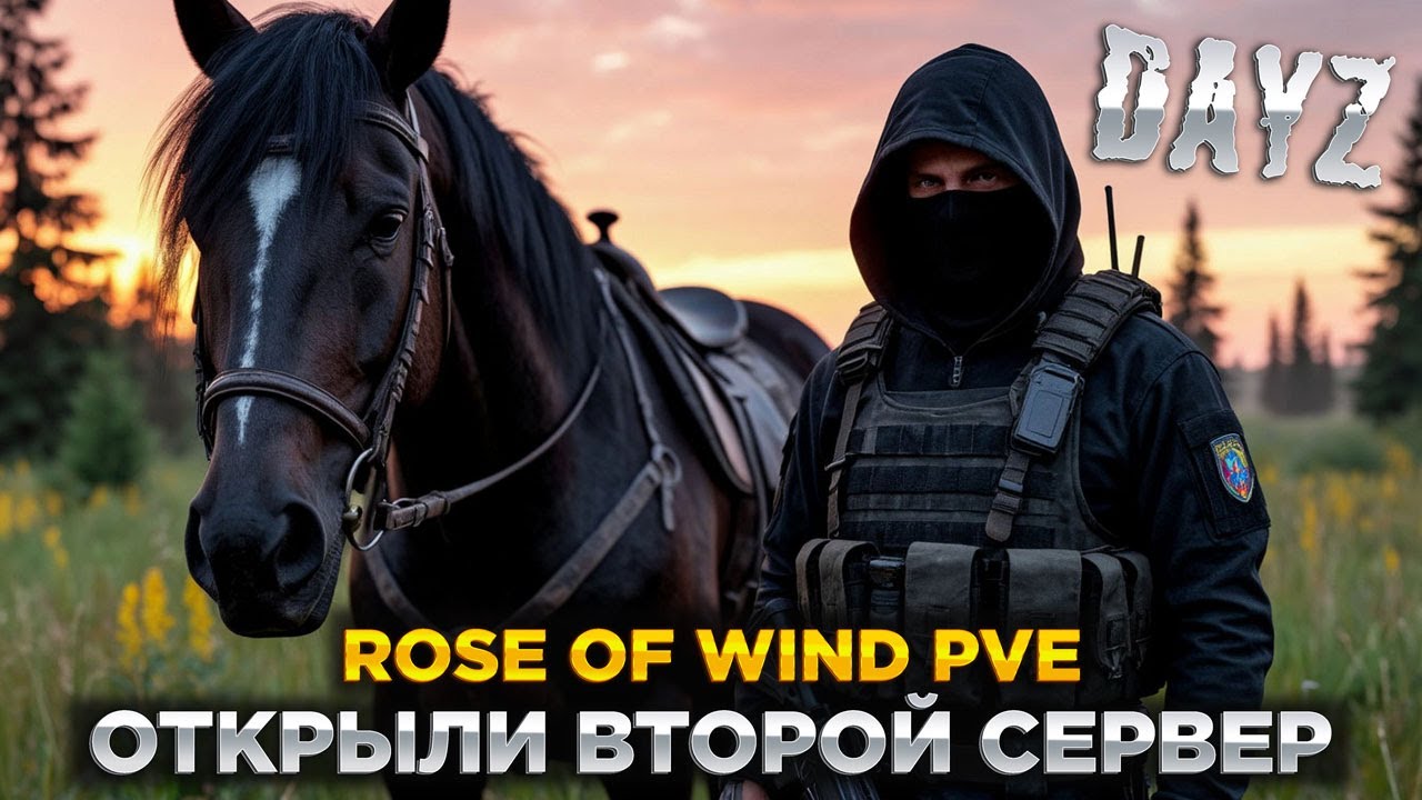 DAYZ PVE | ОТКРЫЛИ ВТОРОЙ СЕРВЕР! | БОТЫ, КВЕСТЫ | ROSE OF WIND