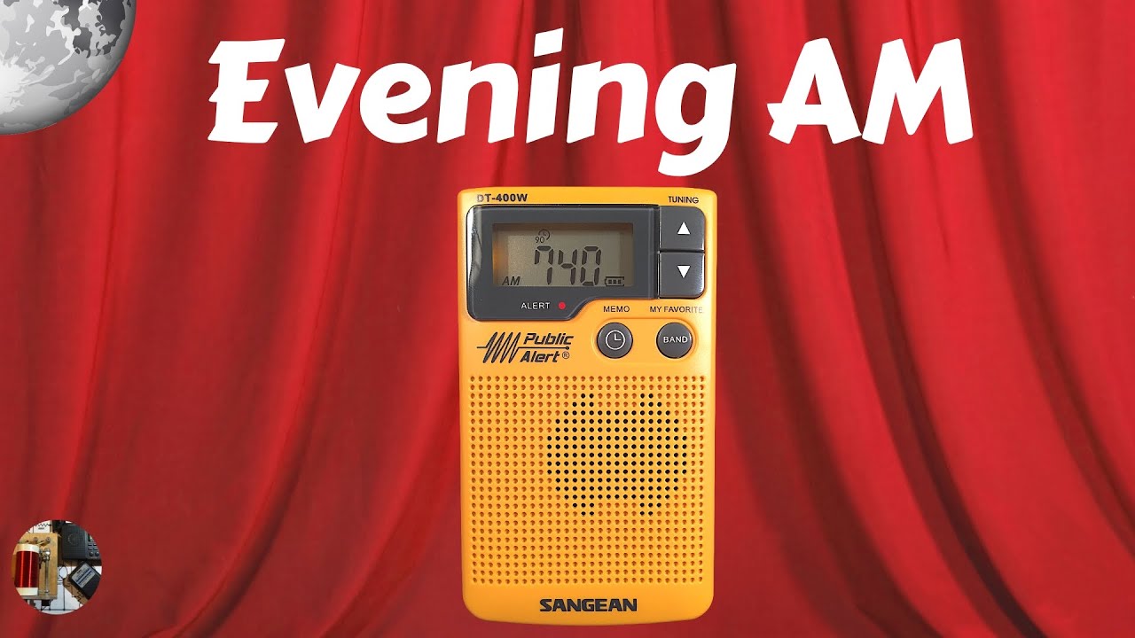 Sangean DT-400W AM FM Public Alert Radio Evening AM