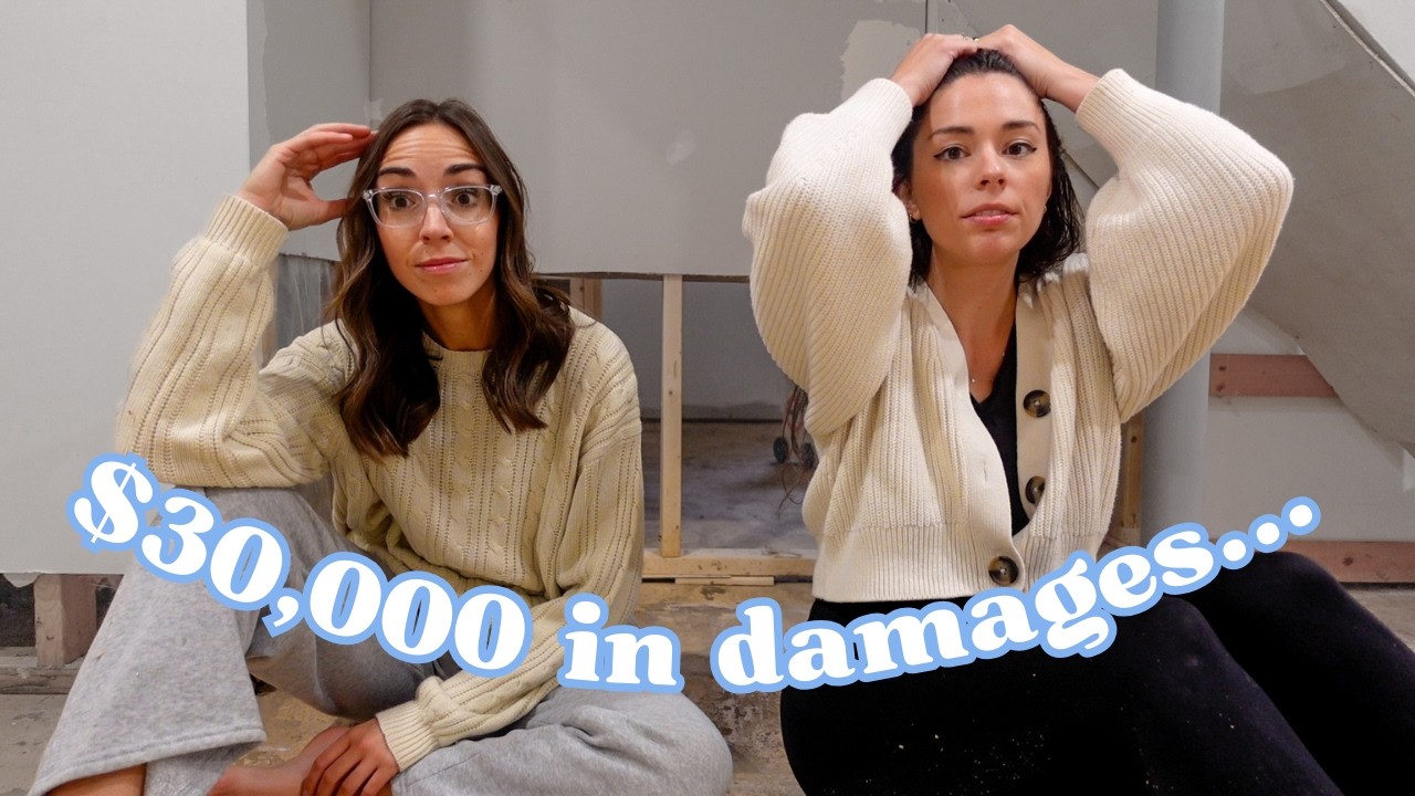 our basement flooded, a trip to the ER & demolition begins | two mom family vlog