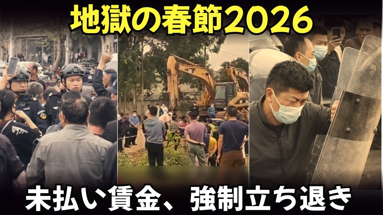 【中国2026】旧正月前：各地でストや賃金未払い抗議が拡大、黄色い提灯をめぐる論争も街中に広がる ― 何が起きているのか？