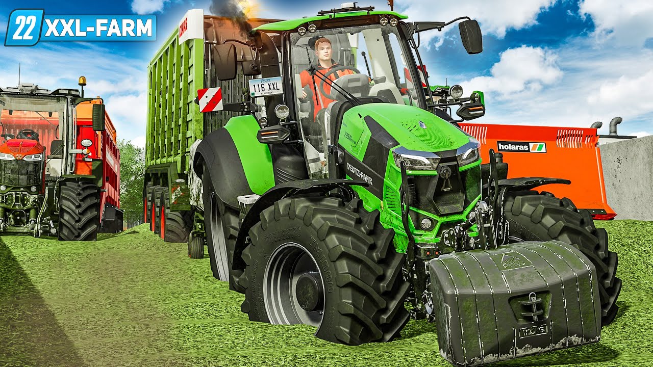 LS22 XXL Farm #23: Grassilage XXL: Millionen Liter Gras einfahren! | FARMING SIMULATOR 22