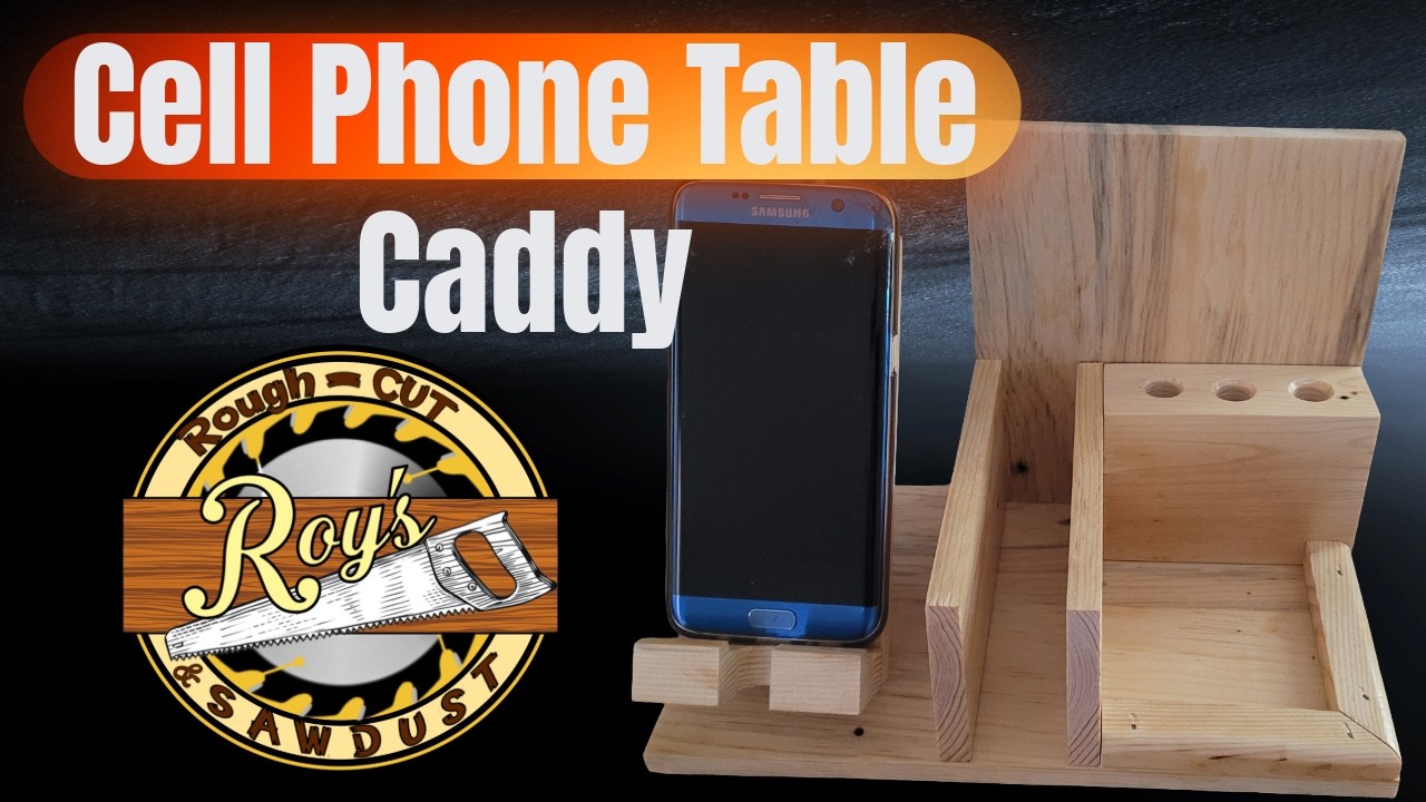 Cell Phone Table Caddy #cellphoneholder #palletwoodprojects #reclaimedwood #organization #diyproject