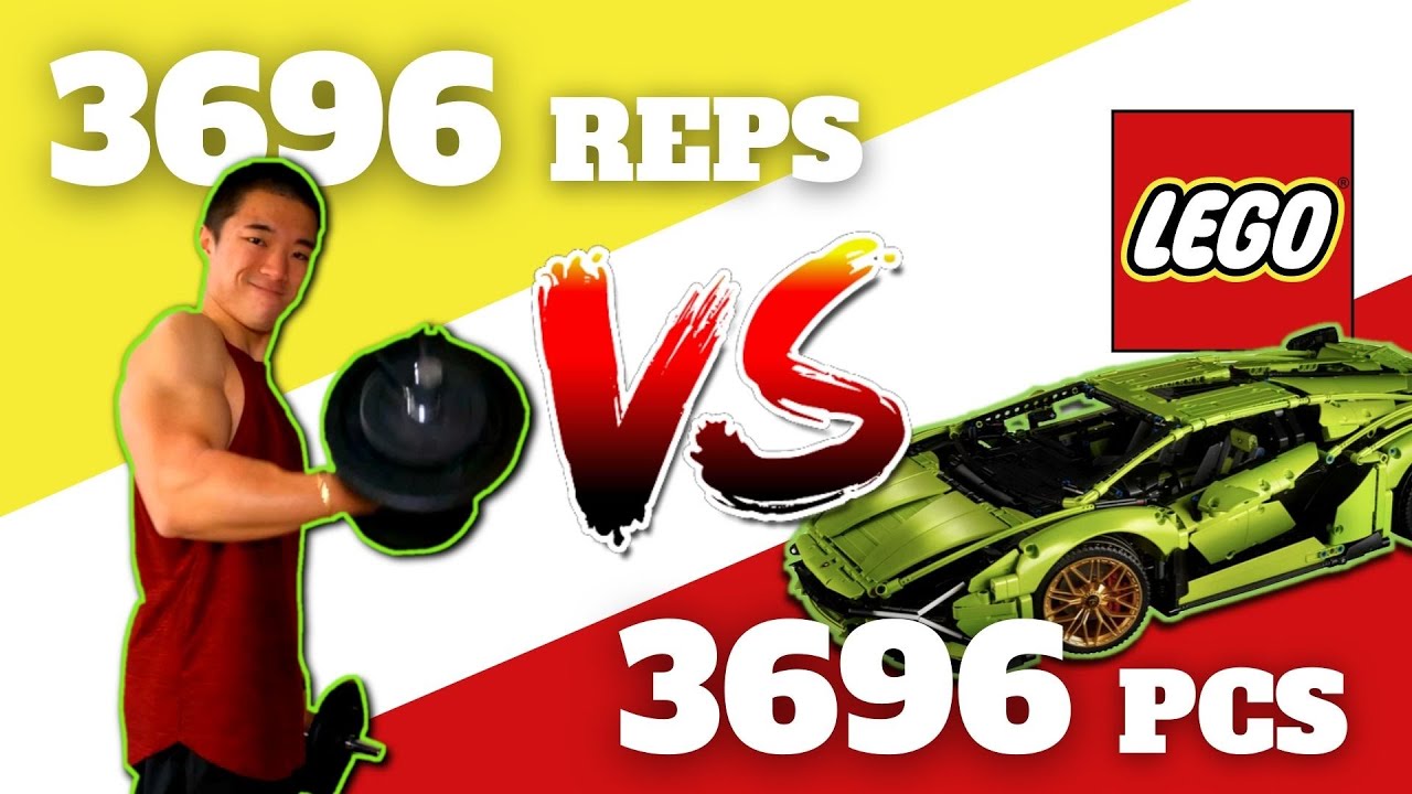 Costruisco la Lamborghini Sian LEGO | 3696 PZ = 3696 REPS | FITNESS CHALLENGE