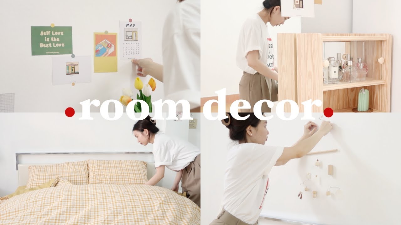 ROOM DECOR VLOG🍋| แต่งห้องนอน สไตล์มินิมอล ขาวๆไม้ๆ (eng cc)