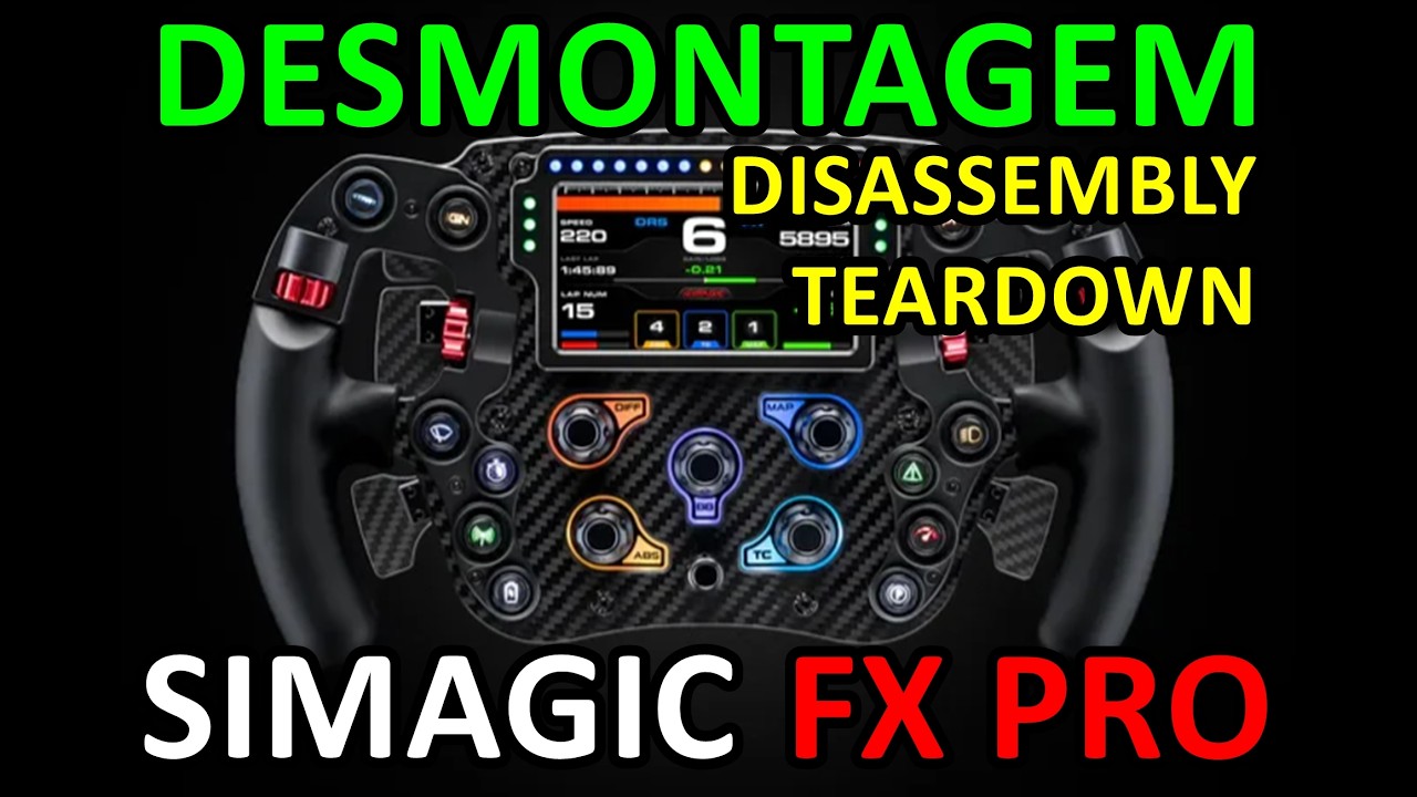 Desmontagem do volante da Simagic FX PRO - Play68 Games - Disassembly - Teardown