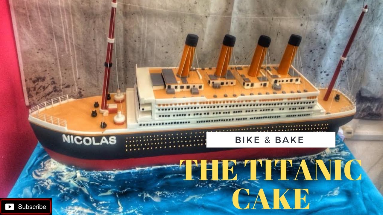 Making Titanic Birthday cake