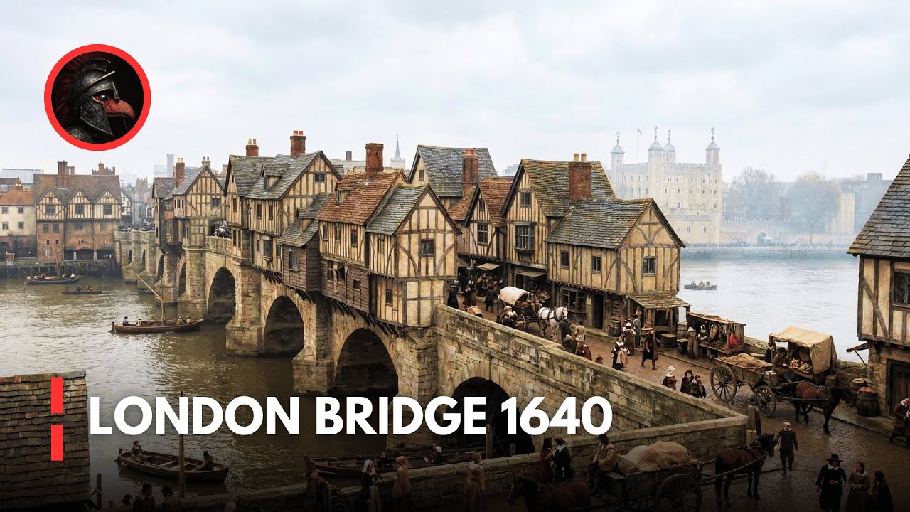 Inside Old London Bridge &mdash; Life Above the Thames (1640)