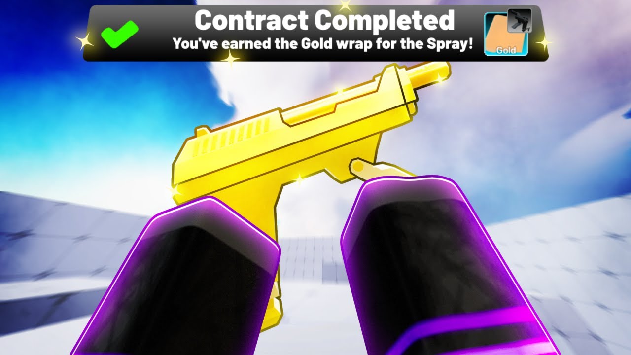 Разблокировка ЗОЛОТОГО СКИНА &laquo;СПРЕЙ&raquo; в Roblox Rivals..